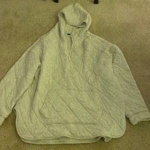 Old Navy Heather Grey Quilted Quarter Zip & Joggers Matching Set